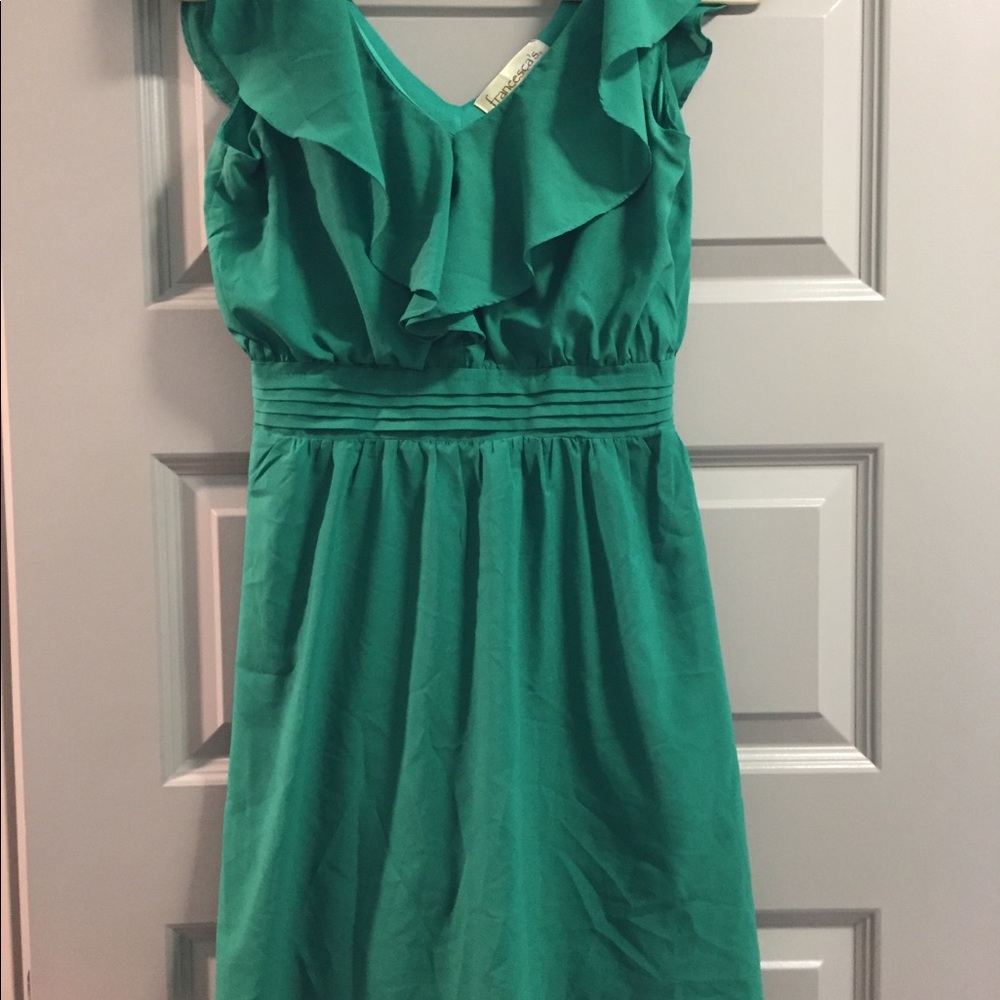 Green flowy Francesca’s dress